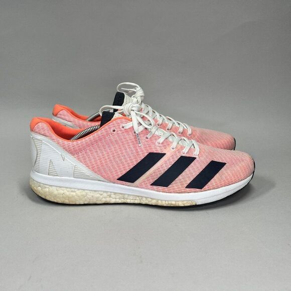 Adidas Adizero Boston 8 Running Shoes Men's 13 Solar Orange Athletic Training - Picture 1 of 12